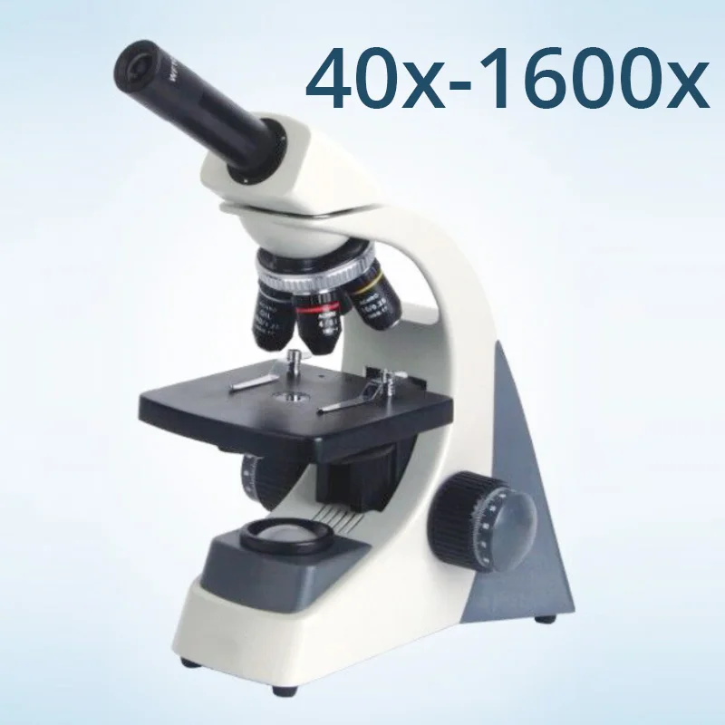 

HD Monocular Microscope 40X-1600X Professional Student Laboratory Lab Education Biological Microsco Zoom