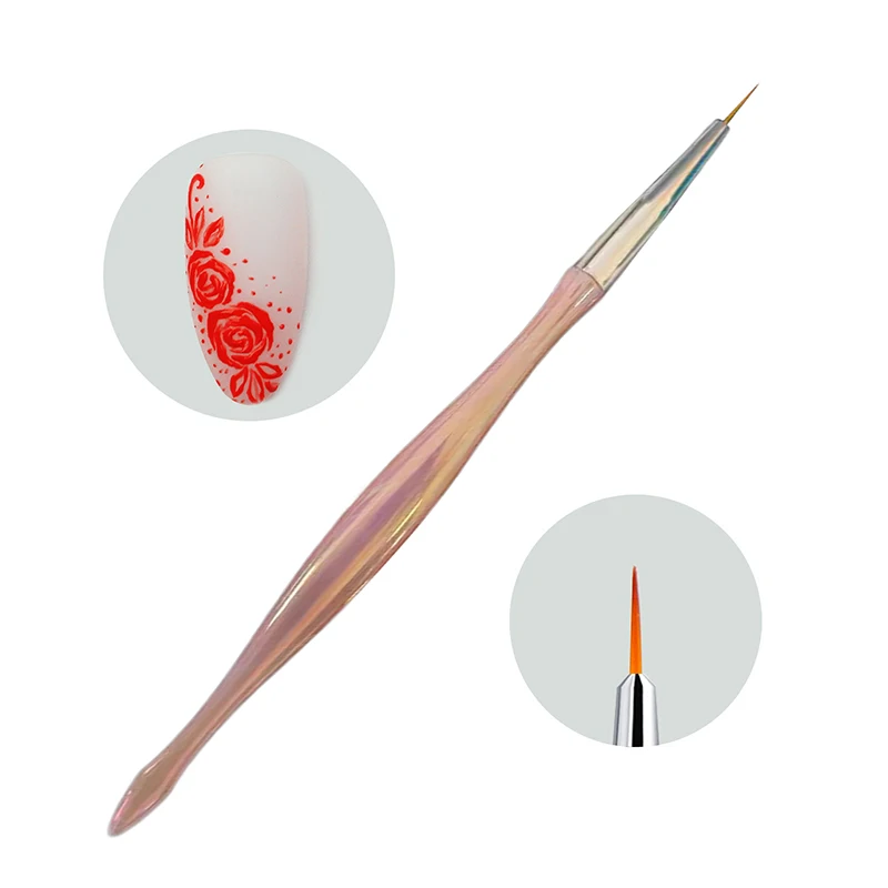 6PCS/PACK UV Gel Nail Brush DIY Painting Pen Manicure Acrylic Drawing Brush For Nail Art Design Nails Tip Display Painting Tool
