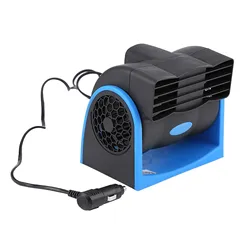 Compact 12V Adjustable Speed Silent Car Fan (Other)