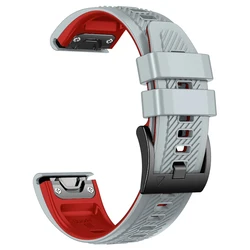 Premium Watch Strap - Durable Nylon Wristband with Quickfit Technology - Quickfit 22mm width (Light gray red)