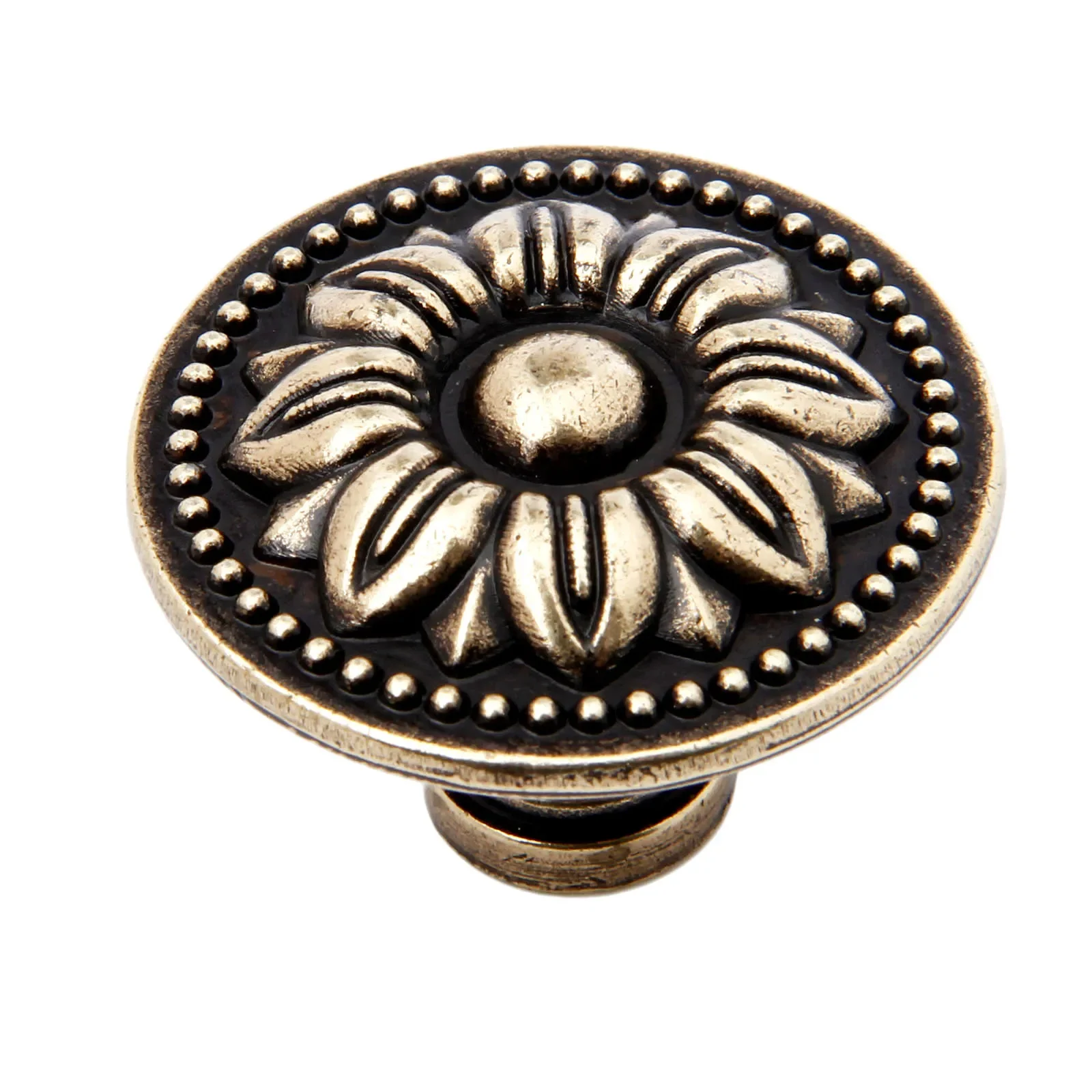 Single Hole Retro Drawer Pulls Knob Antique Bronze Furniture Knobs and Handles Kitchen Cabinets Cupboard Door Handle 32/36mm 1Pc furniture knobs