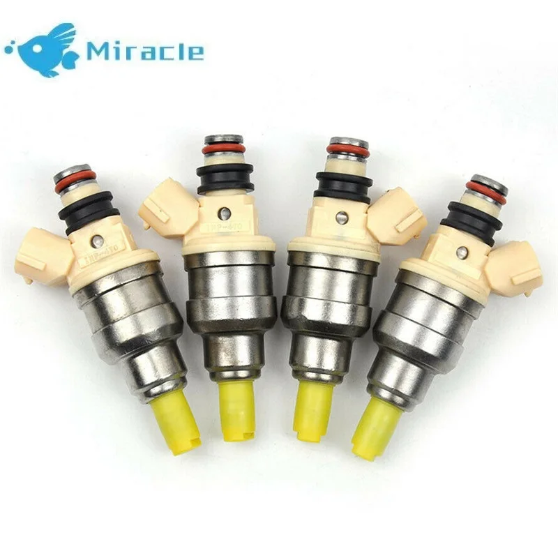 4pcs 1955002400 1571058b00 Turbo 400cc Fuel Injector For Mazdaa Rx7 Rx8 1.3 Fd Fc Suzukii