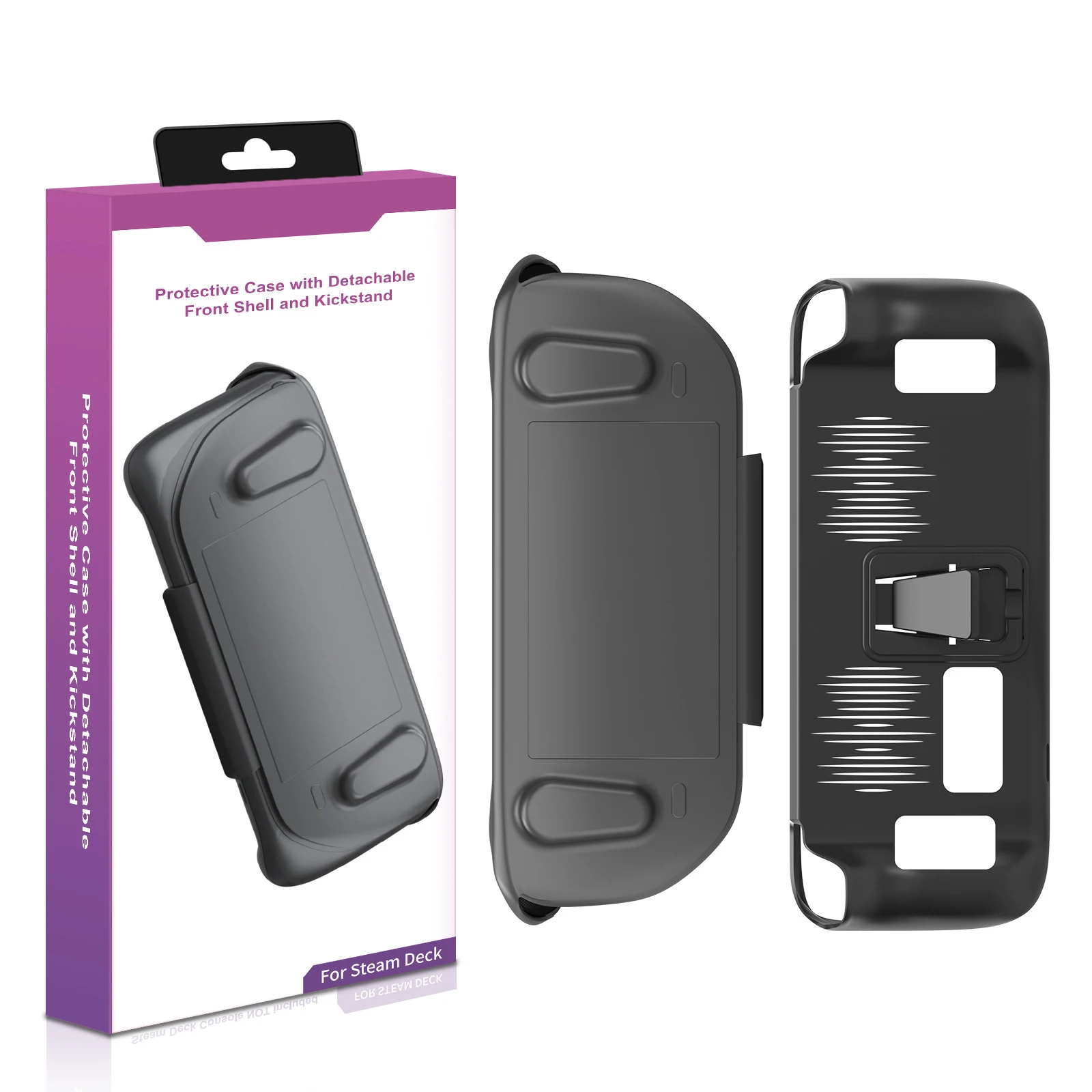 Ultra-Thin Protective Steam Deck Cover with Host Bracket - Fall & Dust-Proof