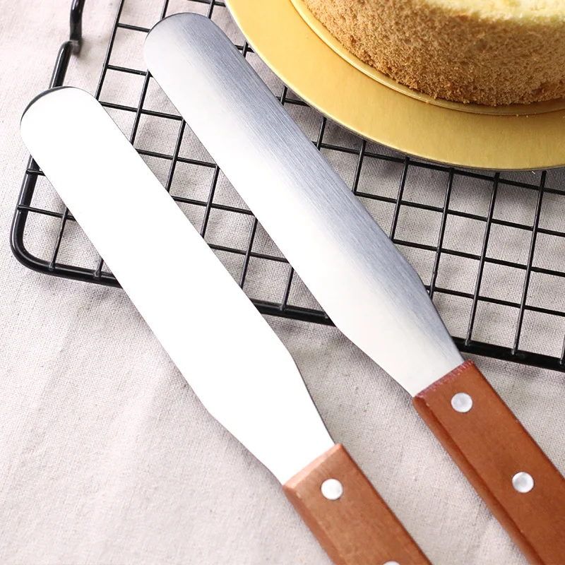 4/6/8/10 Inch Cake Spatula Butter Cream Icing Frosting Knife Smoother Stainless Steel Pastry Cake Decoration Tool Kitchen Gadget
