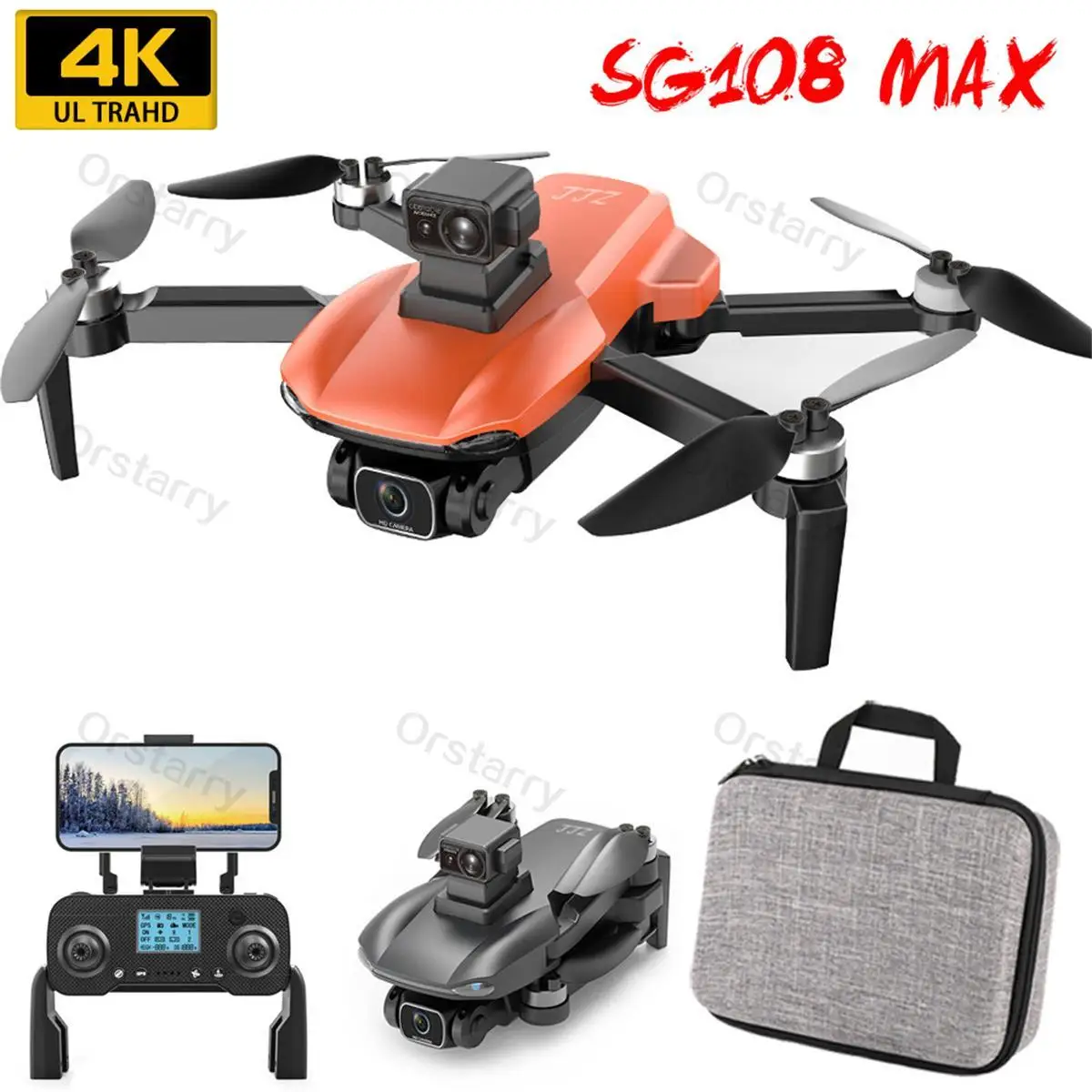 2022 SG108 Pro / SG108 Max GPS Drone 5G Wifi FPV 4K HD Dual Camera Brushless RC Foldable Quadcopter 1200m Control Distance Drone