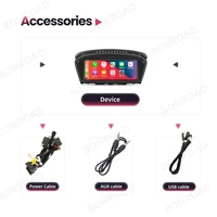 BONROAD Беспроводной сенсорный экран Carplay для BMW 3 5 серии E60 E61 E62 E63 E90 E91 E92 Автомобильный радиоприемник Мультимедийный плеер Стерео GPS — изображение 6
