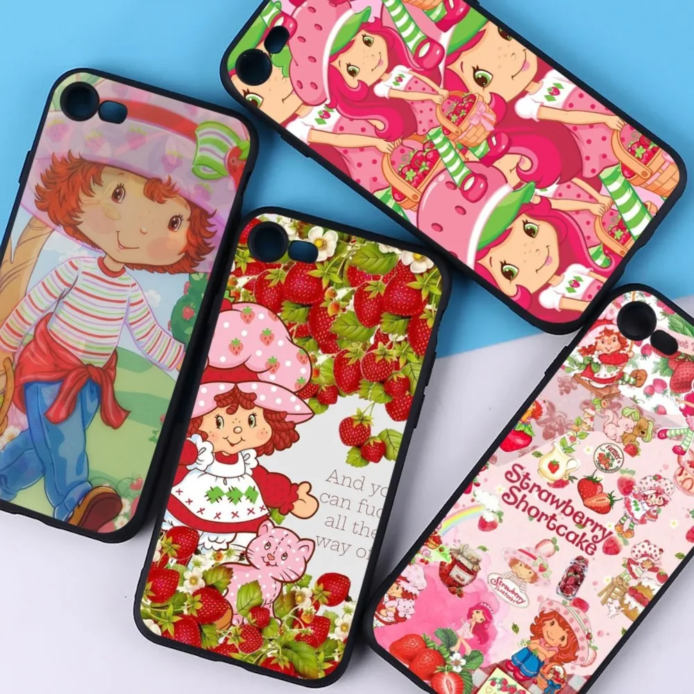 Custodia Per Telefono Strawberry Cute S-Shortcake Per Iphone 15 8 7 6 6S Plus X Se 2020 Xr Xs 14 11 12 13 Mini Pro Max Custodia Per Cellulare