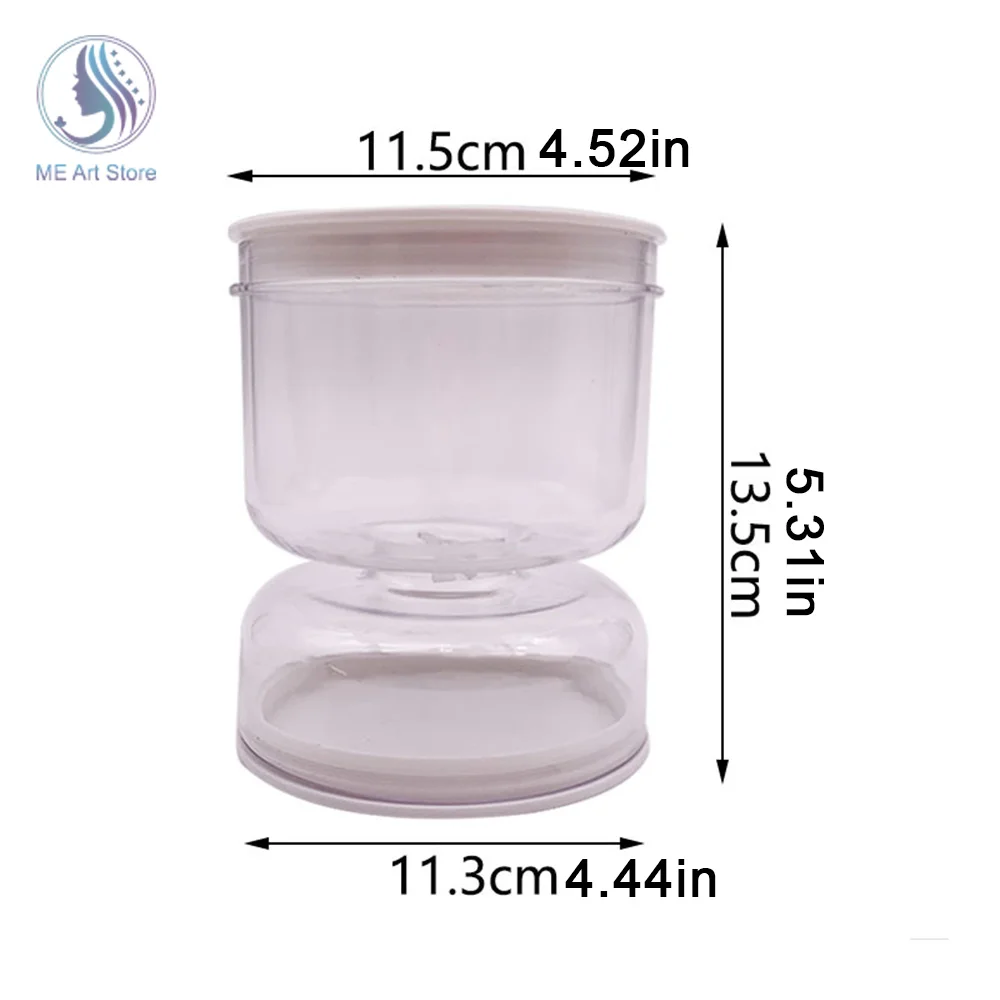 Plastic Sealed Pickles Jar Dry and Wet Dispenser Innovative Workmanship Hourglass Design Olive Container For Home food storage container food storage box pickle storage container olive pickle strainer jar olive and pickle strainer jar