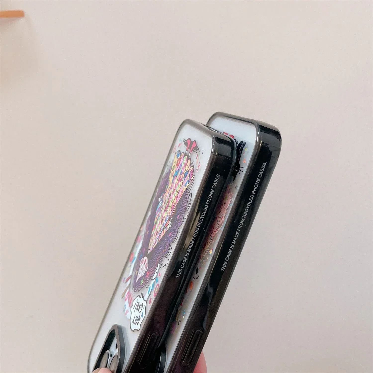 2.0 Acrylic Upgrade Border MagSafe Long Hair Girl Phone Case Cover for IPhone 12 13 14 15 Pro Max Case for IPhone 15 Pro