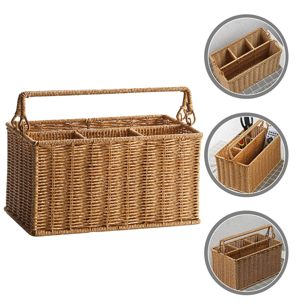 

Wicker Outdoor Decor Tool Basket Food Trays Woven Storage Desktop Napkin Pp Large Baskets for