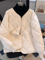 Down Cotton Jacket Women Korean Fashion Lightweight Parkas Ladies Autumn Winter Padding Coat Female Casual Loose Jackets
