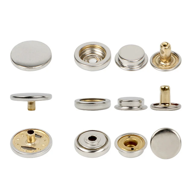 12set Leather Snap Fasteners Kit,15mm Brass Button Snaps Press Studs, 4  Installation Tools, Leather Snaps for Clothing, Leather - AliExpress