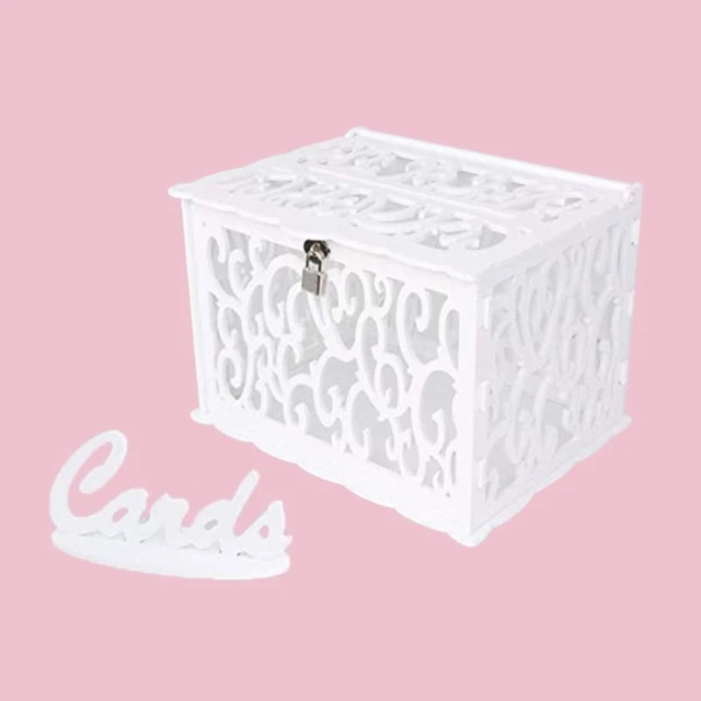 Boríték Doboz Jelkártya Tartók Esküvői Kártya Zár Diy Recepció Évforduló Érettségi Születésnapi Party Ellátása - Image 5