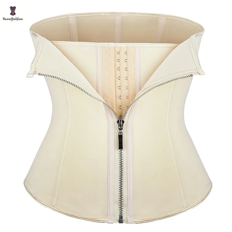 Plus Size XS -6XL Sauna Sweat Waist Trimmer Slimming Cincher Shapers Belt Neoprene And Nylon Underbust Corest With Zip & Hook