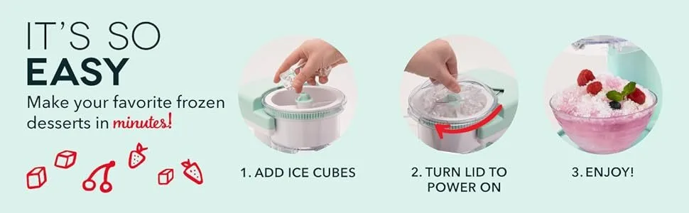 Description Picture 5 of itemHome electric ice maker Ice breaker slush machine Hail ice machine slush machine Small shaved ice machine