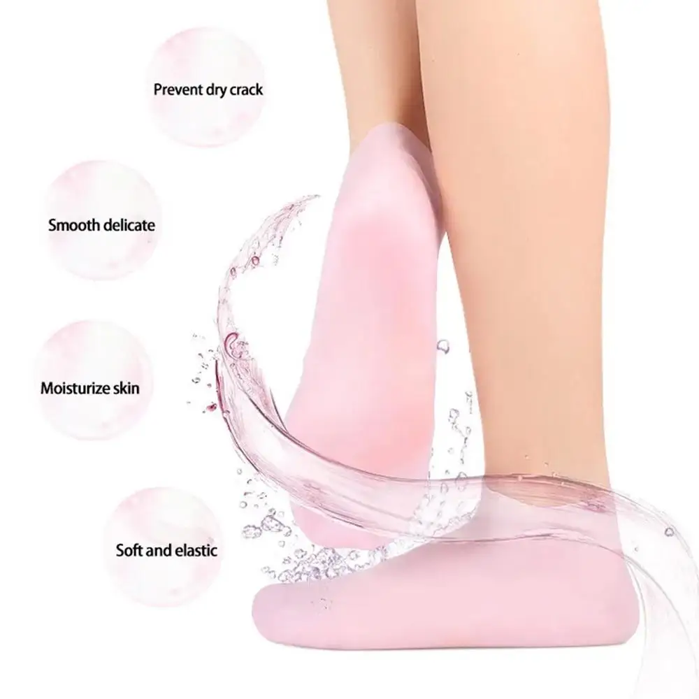Spa Silicone Socks Moisturizing Gel Socks Exfoliating Cracked Dryness Tools Preventing Remove And Foot Dead Care Skin Prote O1C9 spa silicone socks moisturizing gel socks exfoliating and preventing dryness cracked dead skin remove protector foot care tools