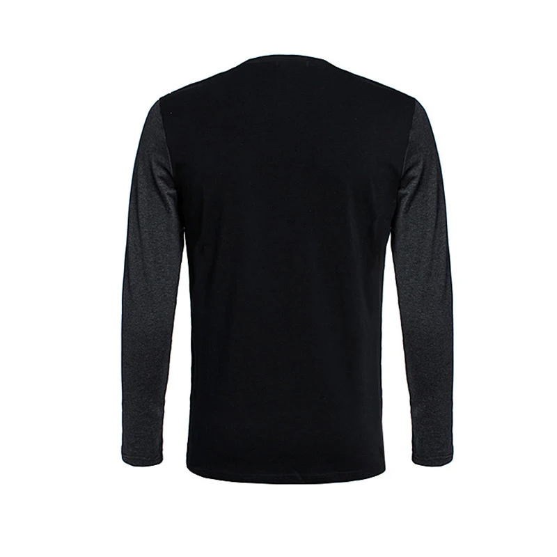 Beokeuioe Camiseta De Manga Larga Para Hombre De Patchwork, Con Cuello Redondo, Manga Larga Básica, Cuello Redondo, Manga Raglán, Camiseta De Verano, Caqui, S