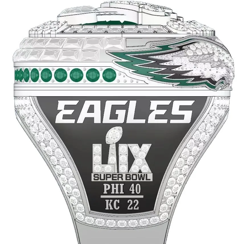 Stainless Steel Ring 2025 Commemorative Ring For Boyfriend Rugby Fans 1PC