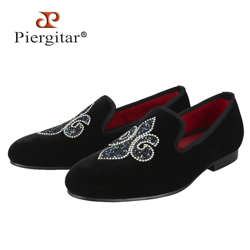 Leather Loafers Mens Smoking Slippers Shoes Piergitar Smoking