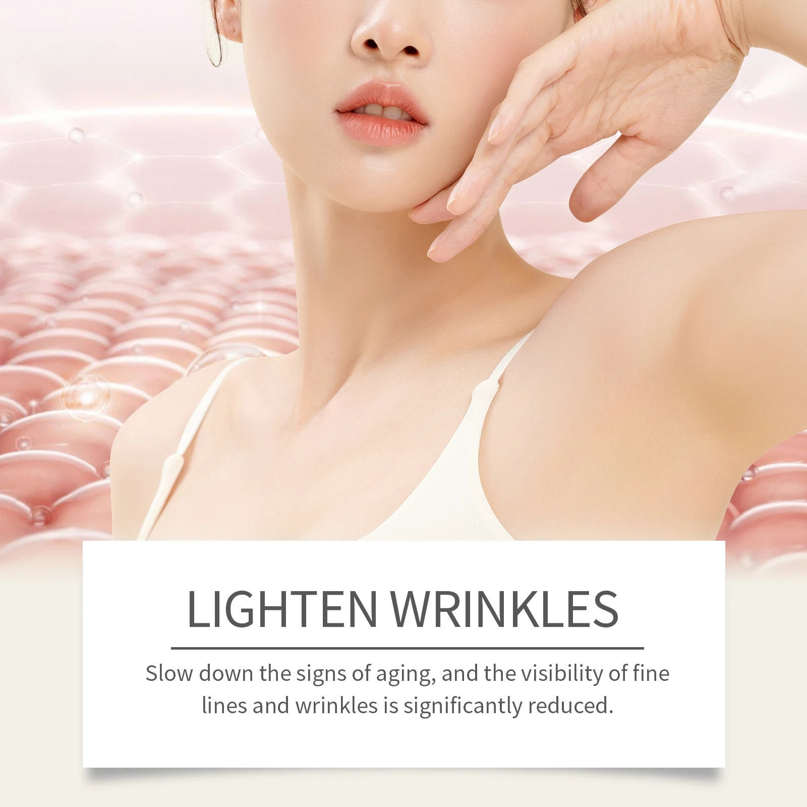 Firming Neck Cream Anti-Aging Smoothing Wrinkles Fine Lines Improves Crepey Skin Moisturizing Hyaluronic Acid Tightening Lotion