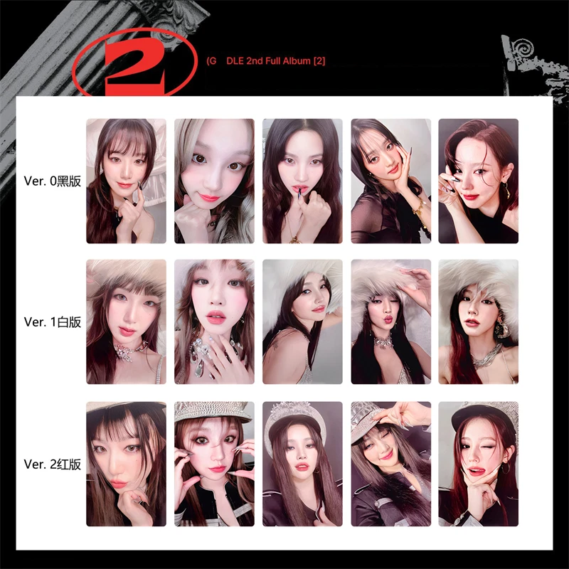 

5pcs/set KPOP (G)I-DLE Regular Album [2] Regular LOMO Card GIDLE MINNIE SHUHUA SOYEON YUQI MIYEON Gift Postcard Photo Card