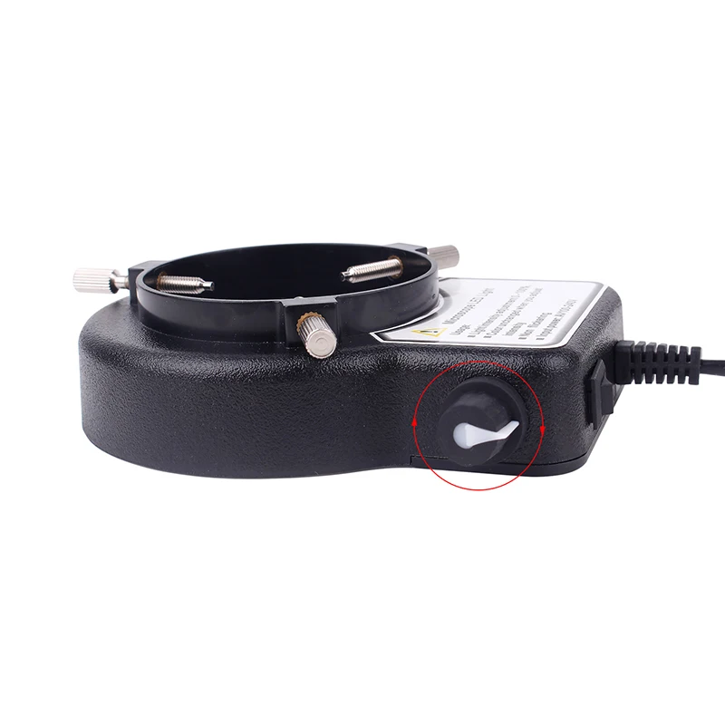 Adjustable Black or White LED Ring Light Illuminator Lamp For Industry Stereo Video Camera Trinocular Microscope Lens Magnifier 6