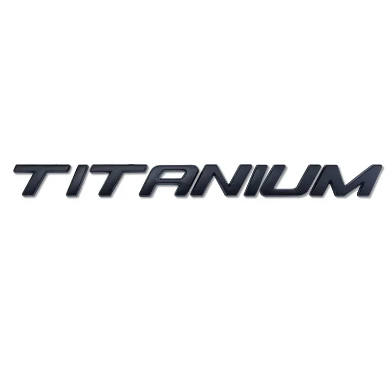 Chrome Black Titanium Rear Boot Badge Emblem Sticker