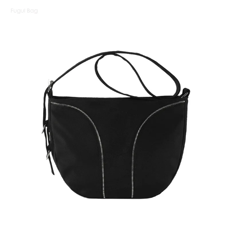 Women's Shoulder Bag Crossbody Bag Fashionable Large Capacity Fashionable Casual Nylon Fabric Versatile under the Armpit