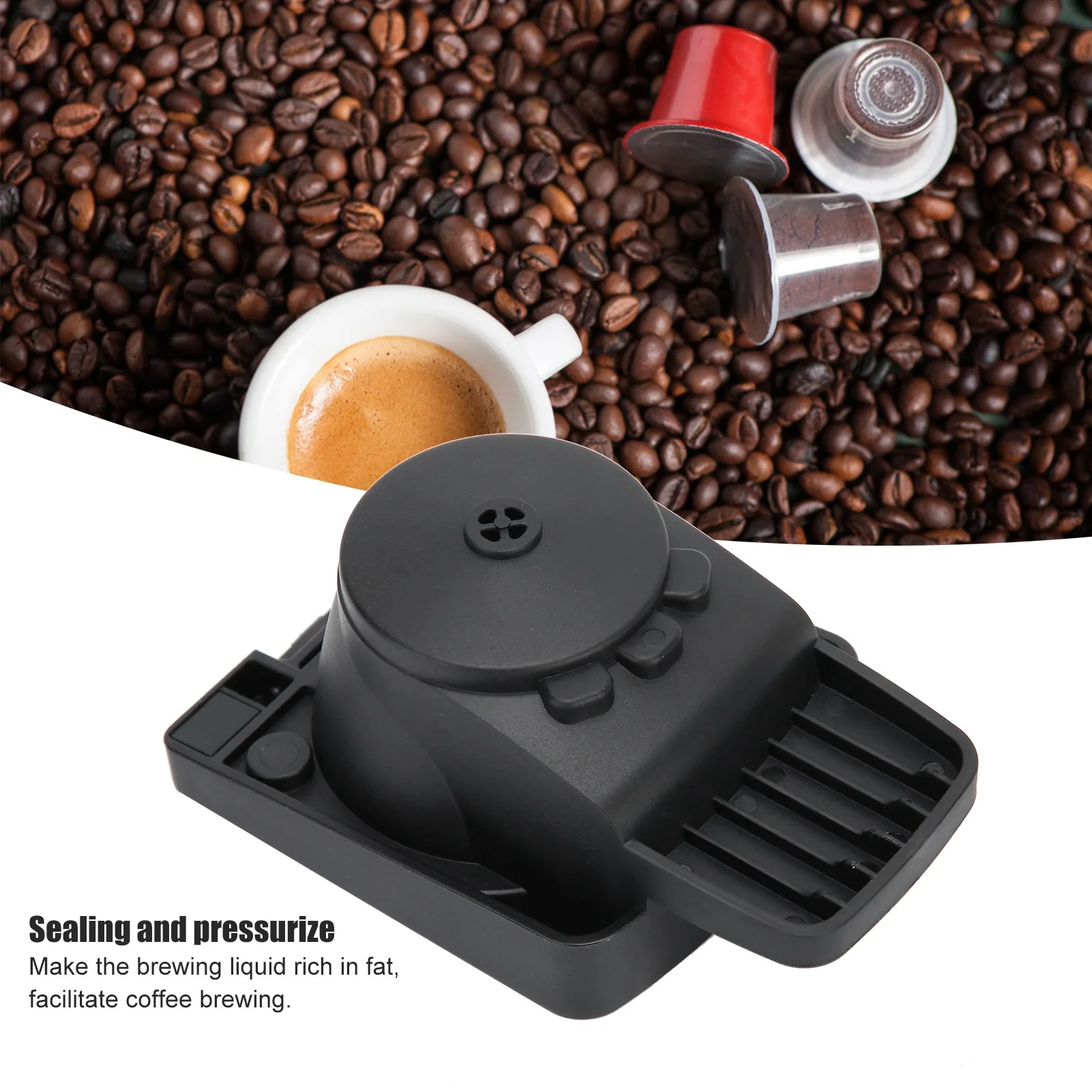 Capsule Adapter Coffee Machine Accessory Disposable/Reusable Capsules Converter