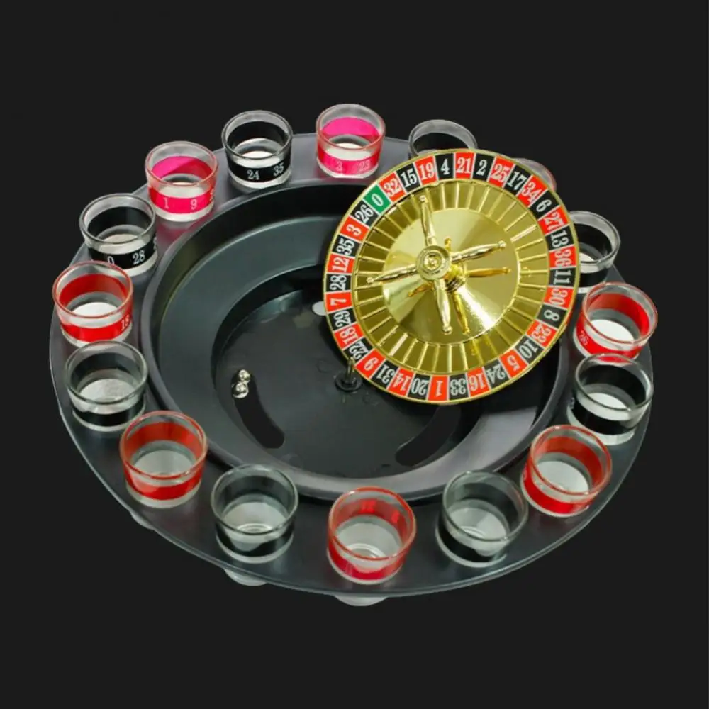 16-hole Russian roulette wine glass KTV roulette game wine glass wine table  add to the fun turntable game - AliExpress