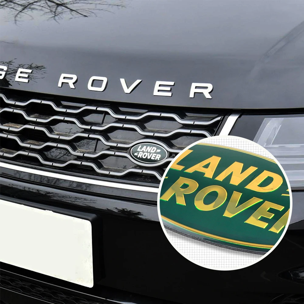Car Front Grille Emblem Sticker 3D Aluminium Decoration Badge Land Rover Range Rover SVR Sport Velar L322 Discovery 2 3 car grill sticker,car emblem sticker