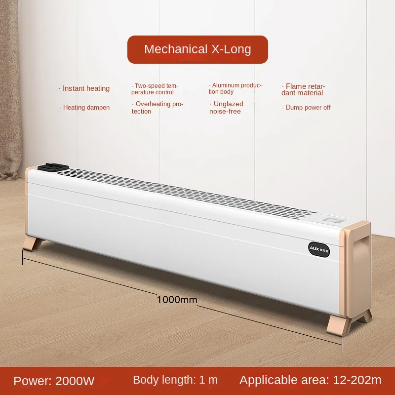 Skirting Line Heater For Home Remote Control Electric Sheet Infrared  Heating Panel 12 Hours Timing Electric Heater Large-area - Electric Heaters  - AliExpress