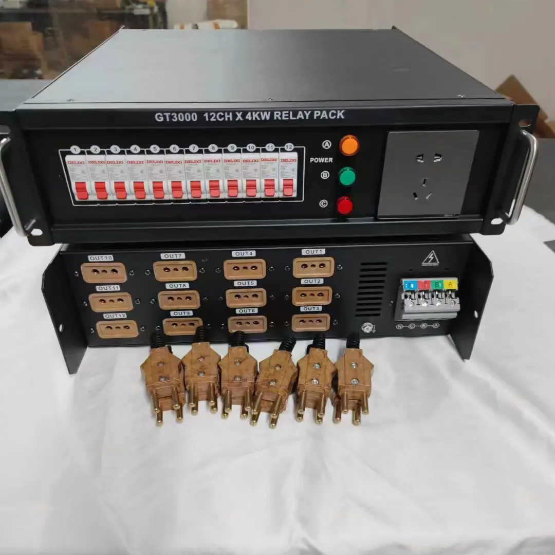 Stage Lighting 12way Electric Straightthrough Box Mobile