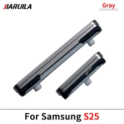 Premium Side Volume and Power Button Key Set Replacement Part (S25 Gray)