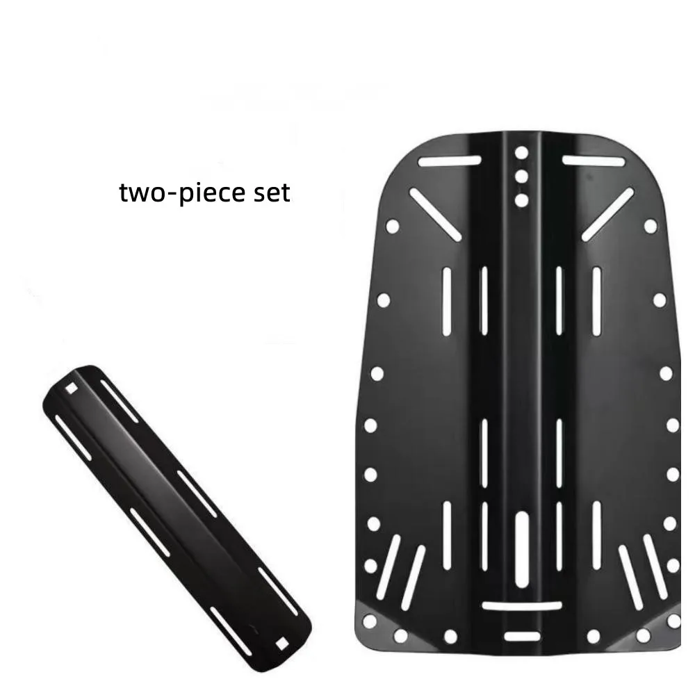 Black Aluminum Diving Single Tank Adapter Scuba Diving BCD Backplate Set Back Flight