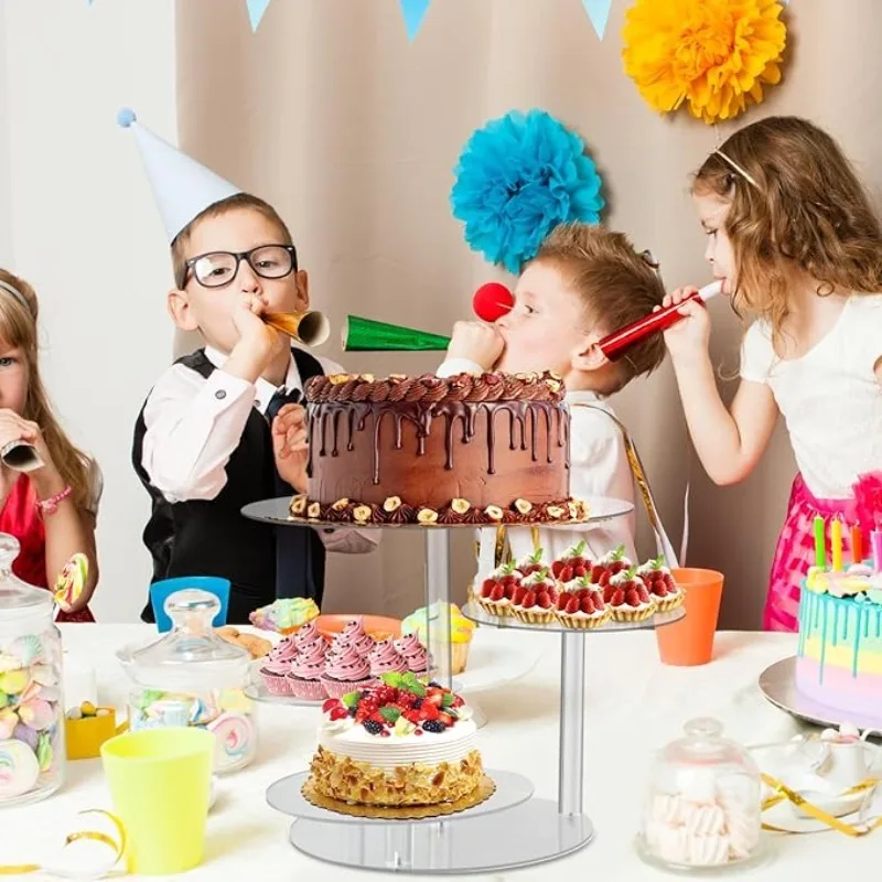 Espositore per cupcake a 3 livelli, supporto per cupcake in cartone