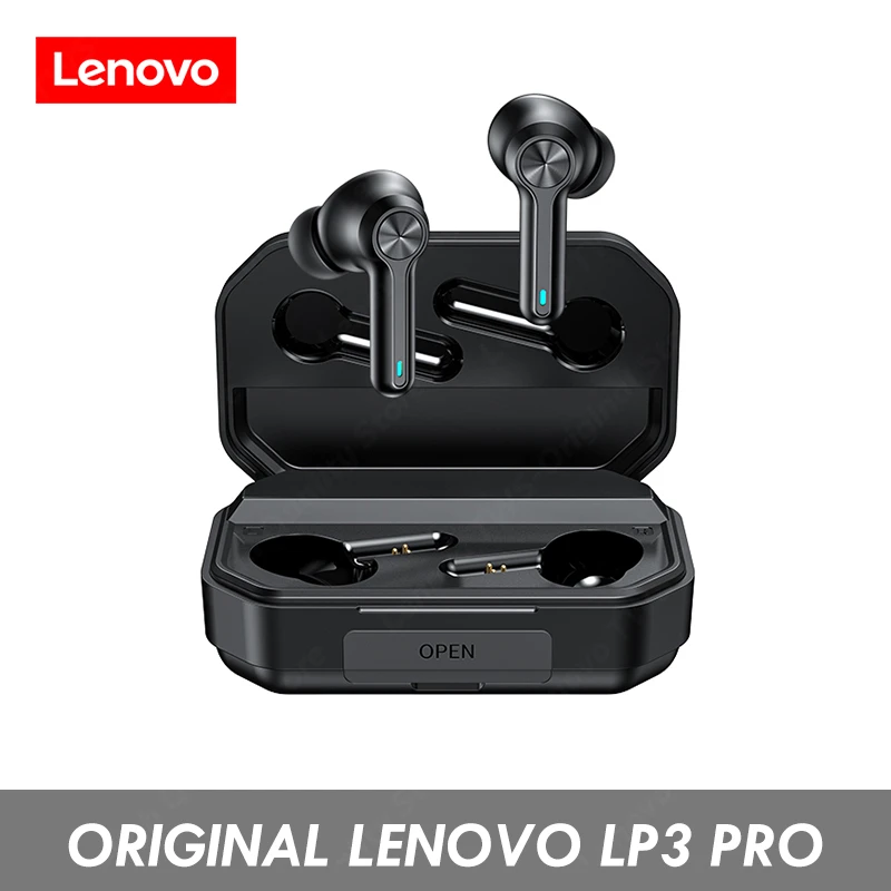 Original Lenovo LP3 Pro TWS Bluetooth 5.0 Earphones 1200mAh Charging Case HIFI Music Wireless Headphones Gaming Headsets Earbuds headphones with mic Earphones & Headphones