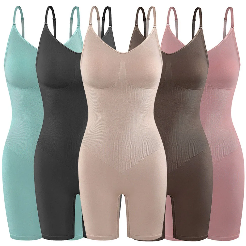 Women Body Shaper Bodysuit Tummy Control Seamless Firm Plus Size Waist Trainer Shapewear