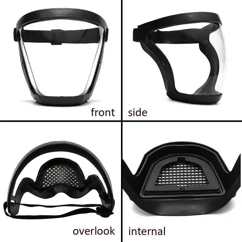Face Protector Transparent Facial Protection Outdoor Safety Splashproof