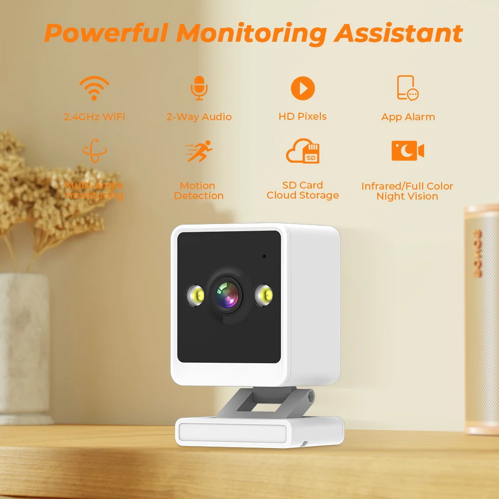 BESDER Wifi Camera IP 1080P Indoor Baby Monitor Color Night Vision Human Detect