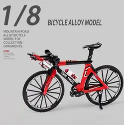 Alloy Diecast Racing Finger Bike Model Toy Collection (Red)