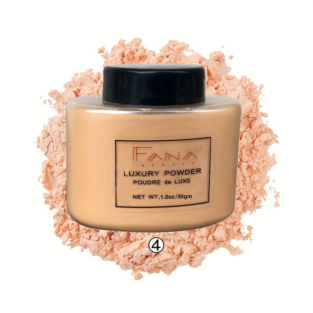 4 Color Luxury Powder for Women Face Foundation Banana Powder Bottle Loose Powder Authentic Oil-Control Beauty Make Up Art Tools - 04