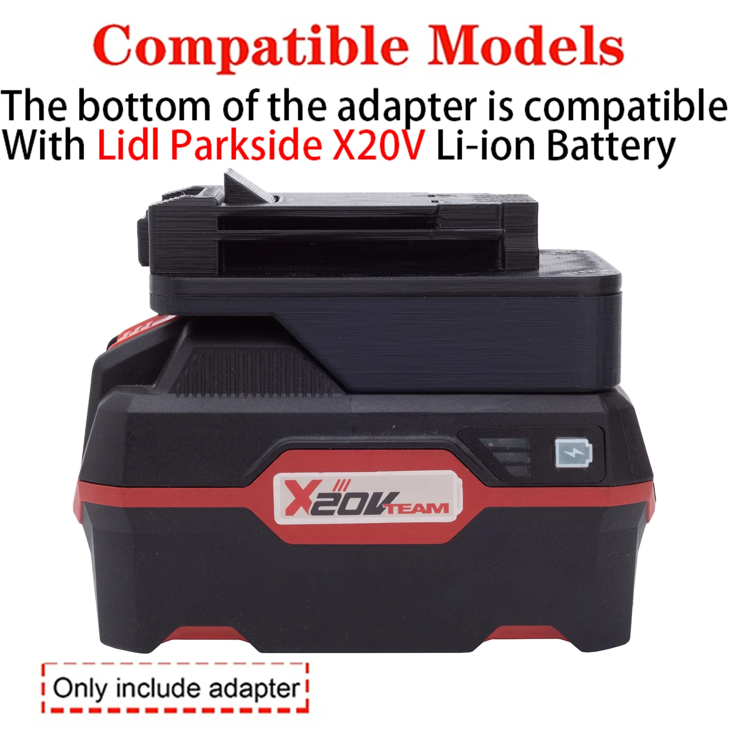 Black+Decker 20V 리튬 이온 도구용 배터리 어댑터 Converetr를 Lidl Parkside X20V 리튬 이온 배터리 어댑터 전동 공구 액세서리로 변환