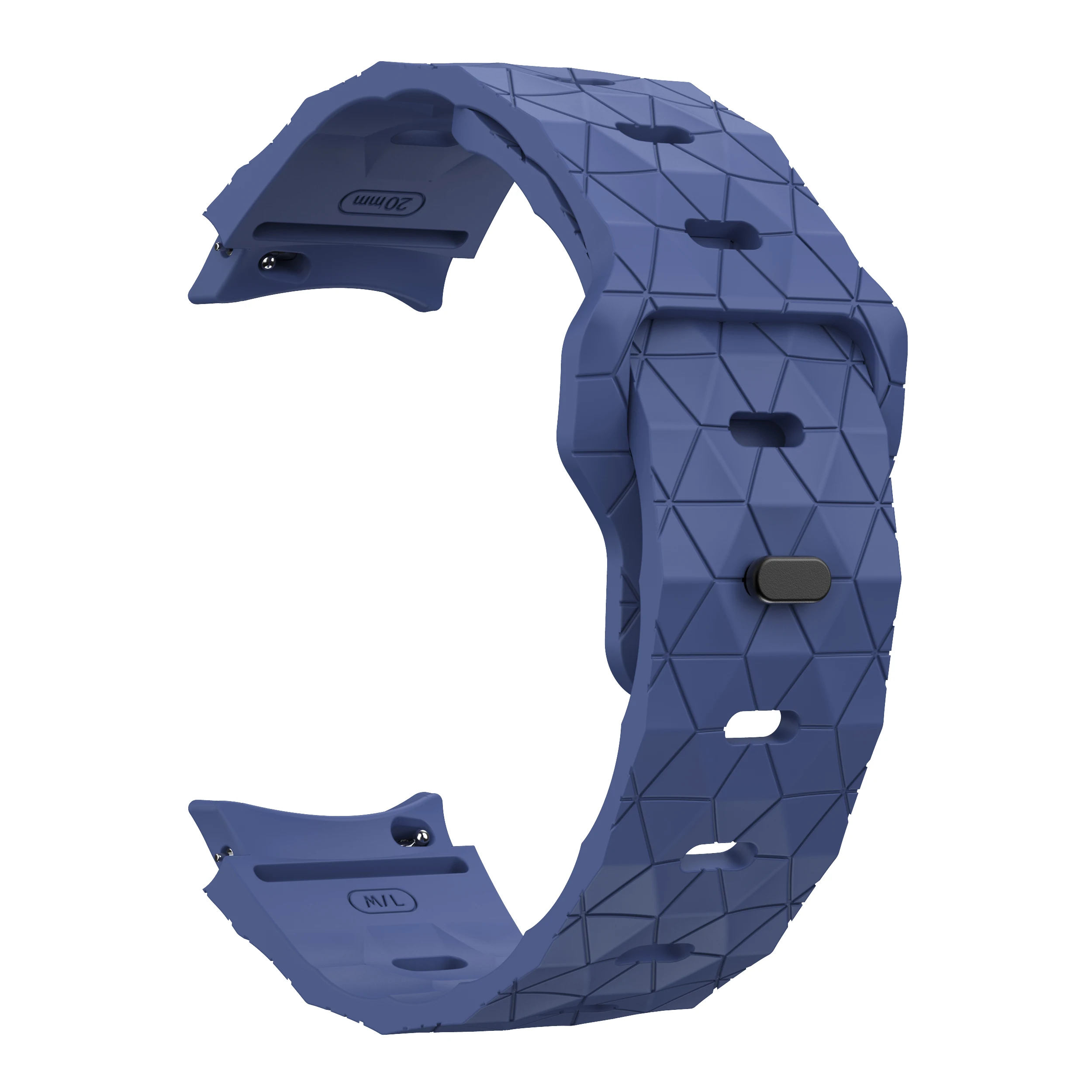 Silicone No-Gap Band for Smartwatches - 20mm Adjustable Strap