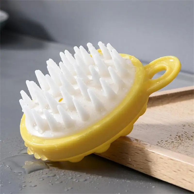 Silicone Shampoo Brush Head Scalp Massage Comb Hair Washing Comb Bath Shower Brush Hair Massage Brush Salon Hairdressing Tool