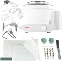 Universal Plus Stand Mixer with NutriMill Baker's Pack Accessory Bundle including Bowl Scraper, Cookie, and Cake Paddles, Icing 1