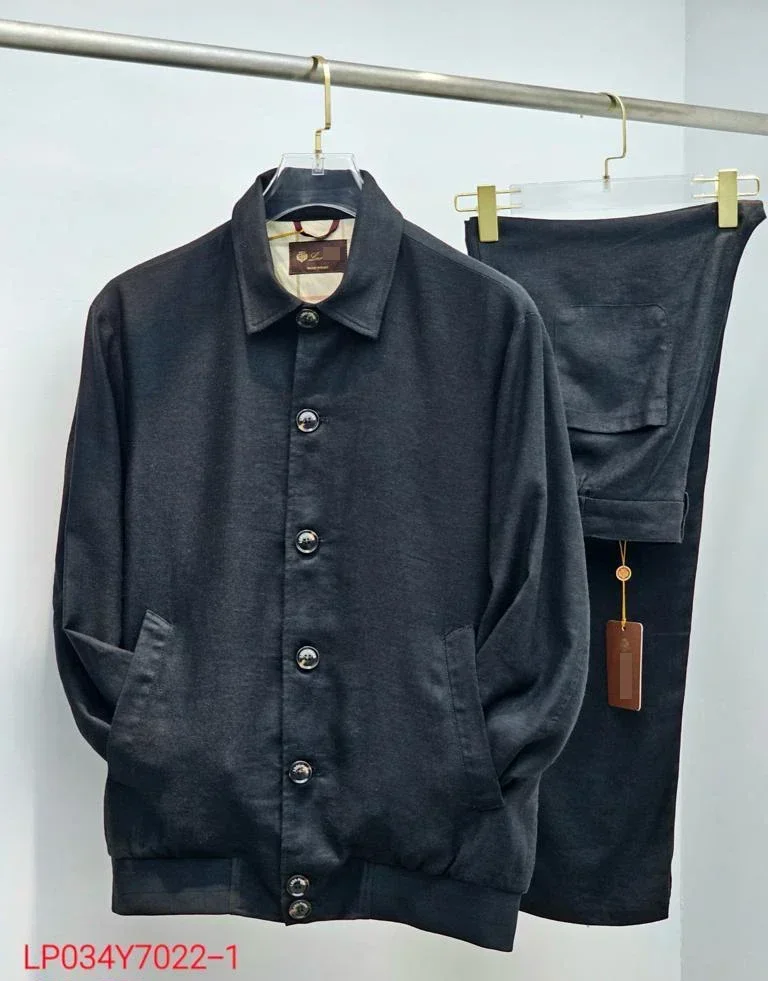 

BILLIONAIRE BLSK CPRT Sportswear Linen set men 2024 new Thin sports ventilate Casual Breathable Button big size M-4XL