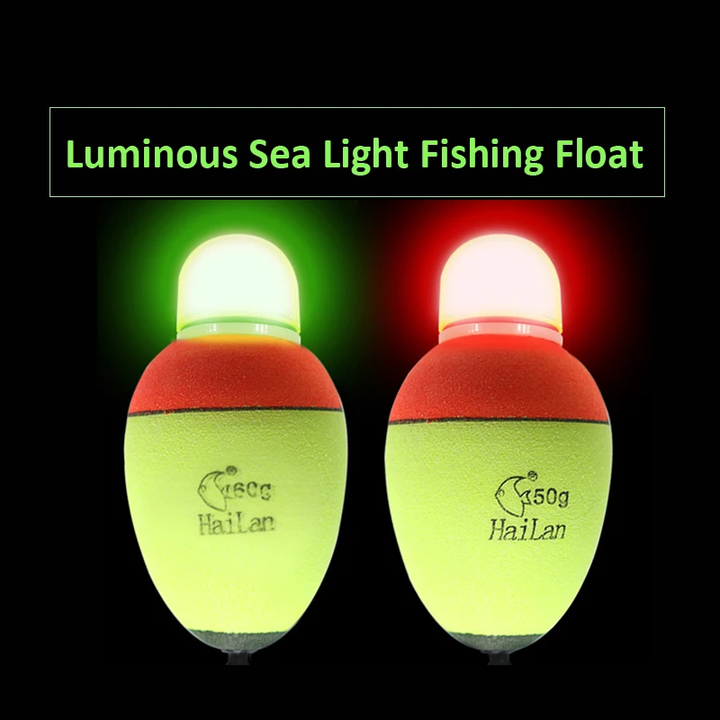  LED Fishing Floats, 2Pcs Ultra‑light Luminous Fishing