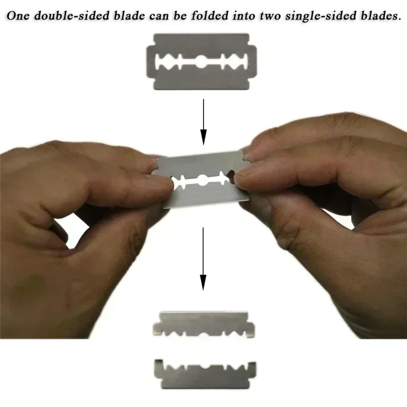 1set Men Straight Barber edge Razors Folding Shaving Knife Hair Removal Tools With 10pcs Blades 4