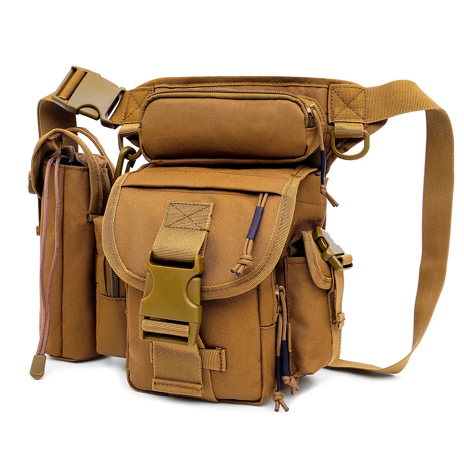 OutdoorLureTacticalWaistpack600DWaterproofCamoBagTravelCyclingFishingHikingBag